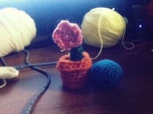 Crocheted Petunias